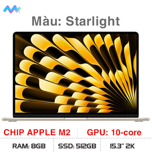 MacBook Air 2023 15 inch New – (Starlight Chip M2 Ram 8GB SSD 512GB)